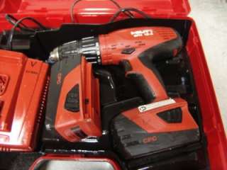 HILTI SFH 18A ROTARY HAMMER DRILL 18V 2 BATTERIES CHARGER WORKS GREAT 