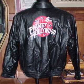 Mens New Planet Hollywood Leather Jacket $250  