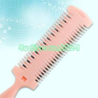 Double edged Home Salon Safe Hair Cut Trimmer Razor Comb  