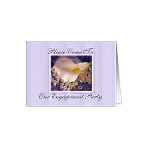  Invitation   Engagement Party, White Lily Card Health 