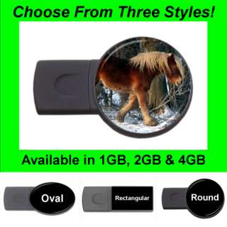 Horse Design #34   USB Flash Memory Drive (Stick/Thumb/Pen)   FD1394 