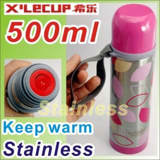 Stainless Keep warm hot Water Drinking Bottle 500ml  