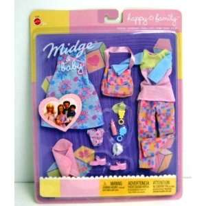    Barbie Midge & Baby Happy Family Fashions (2002) Toys & Games