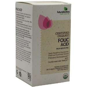  Futurebiotics Certified Organic Folic Acid, 120 tablets 