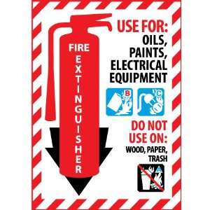 SIGNS FIRE EXTINGUISHER PICTORIAL CLASS MARKER