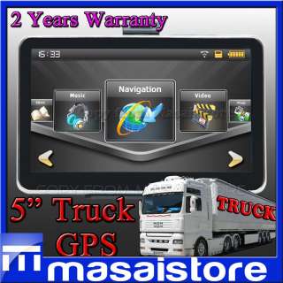 USA CA TRUCK 5 GPS Touch Screen LORRY HGV COACH 5.0 Inch GPS  