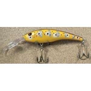  JLVLures JLV Lures Curved Minnow Freshwater Diver Brown Trout 