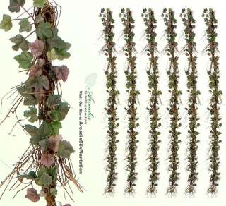 Artificial 6 Grape Ivy Twig Garland Silk Plant 209MV  