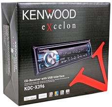 Kenwood Excelon KDC X396 In Dash  Car Stereo CD Receiver USB 