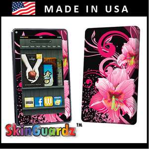   Flower Vinyl Case Decal Skin To Cover  Kindle Fire eBook Tablet