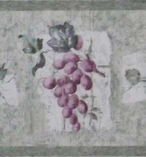Fruit Wallpaper Grapes Pears Apple Country Kitchen Wall  