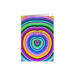  Boyfriend,Love Card, Psychedelic Heart Card Health 