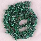 5X8MM Natural Malachite Chip Loose Beads Gemstone 1 Str
