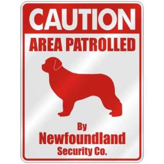   AREA PATROLLED BY NEWFOUNDLAND SECURITY CO.  PARKING SIGN DOG