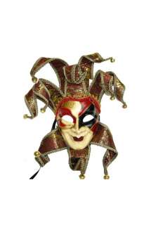 Mardi Gras Royal Court Jester Halloween Mask  