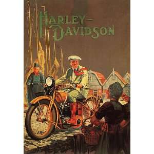  MOTORCYCLE HARLEY DAVIDSON AMERICAN BIKE SMALL VINTAGE 