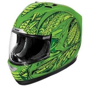  Icon Alliance Speedmetal Helmet   3X Large/Green 