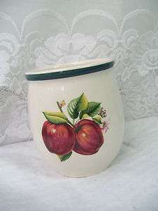 Casuals China Pearl Apple Decorated Design Utensil Holder  