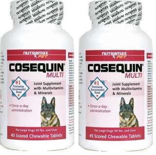 Cosequin Multi Large dog is recommended for dogs 50 lbs and over
