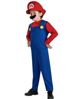 NEW BOYS Childs Super Mario Bros NINTENDO WII costume 8 10 12 14 