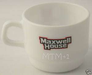 MAXWELL HOUSE Coffee CAPPUCCINO Tea MILK GLASS Cup Mug  