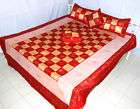 5pc Indian Patch Bedspread Double Bed Sheet Free Shippi