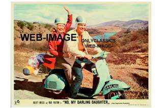 1961 VESPA MOTOR SCOOTER MOTORCYCLE MOVIE LOBBY POSTER  