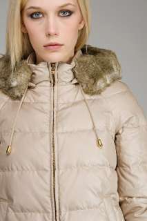 Juicy Couture Metallic Gold Puffer Jacket for women  