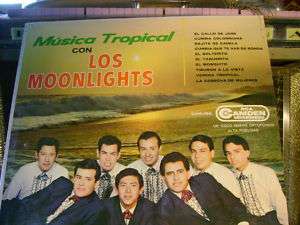 TEX MEX LATIN LP~LOS MOONLIGHTS~MUSICA TROPICAL~HEAR   