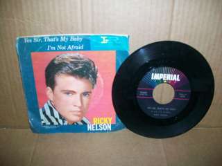   ~ 45rpm RECORD, BY IMPERIAL ~ SIDE ONE IS, YES SIR, THAT`S MY BABY