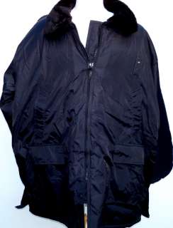 Winter Coat  Parka   Heavy Quilting   Fur Collar + Hood   Snap N 