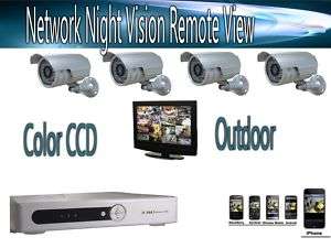 4CH H.264 Surveillance DVR System CCTV Security Network  