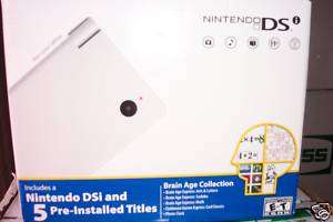 Nintendo DSi BRAIN AGE COLLECTION NEW IN BOX WHITE  