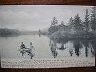 vintage postcard 1906 loon lake adirondac ks ny guide boat