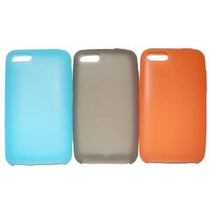 KingCase Ipod Touch 2G 3G Soft Silicone Skin 3 Pack (Light Blue, Smoke 