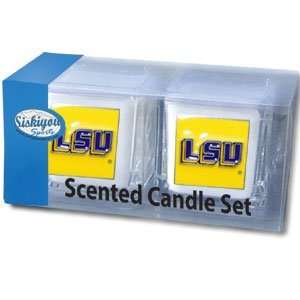  College Candle Set (2)   LSU Tigers