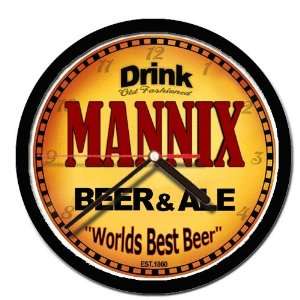  MANNIX beer and ale cerveza wall clock 