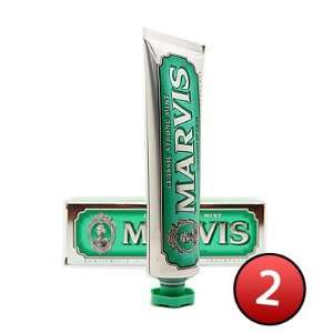  Marvis Classic Strong Mint Toothpaste   2 TUBES Beauty