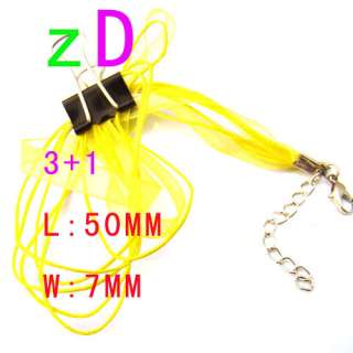 X3022 10PCS 18＂ribbon voile Chain Cord Necklace Clasp  
