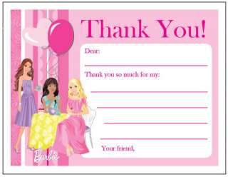 10 Barbie Tea Party Personalized Birthday Invitations A  