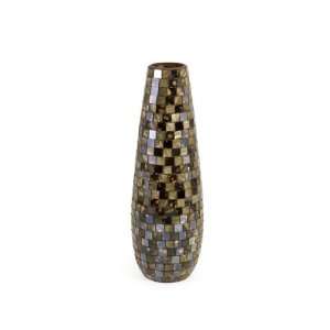   Glass and Mirrored Tiles Noida Mosaic Table Top Vase