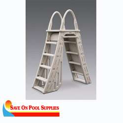   Roll Guard Heavy Duty A Frame Aboveground Swimming Pool Ladder  