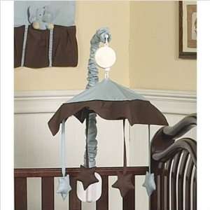    Blue and Brown Hotel Musical Baby Crib Mobile by JoJo Designs Baby