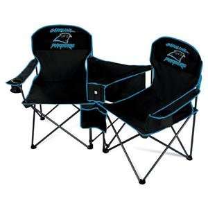  Carolina Panthers NFL Deluxe Folding Conversation Arm Chair 