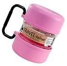 vittles travel cat dog pet food storage container pink one