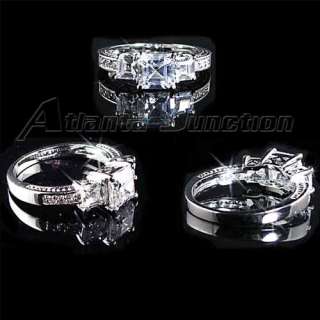 stone pyramid wedding set this ring set is the