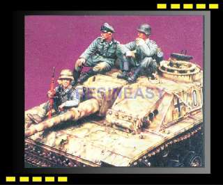 Resin model kit 1/35 WWll PANZER IV OR PANTHER Tank Crew Shap B 