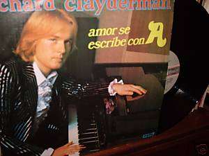 RICHARD CLAYDERMAN Amor Se Escribe con A 33 LP I978  