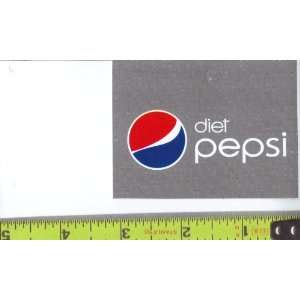 Medium Square Size Diet Pepsi Logo Soda Vending Machine Flavor Strip 
