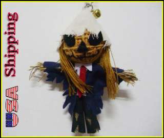 Scarecrow Doll KeyChain Keyring voodoo Halloween scary  